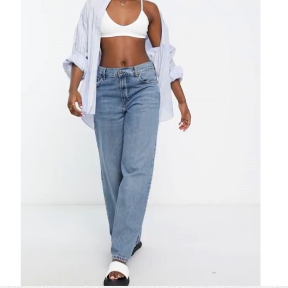 Topshop Denim - Topshop Moto New Boyfriend High Waisted Rise Straight Leg Slouchy 90s Y2K